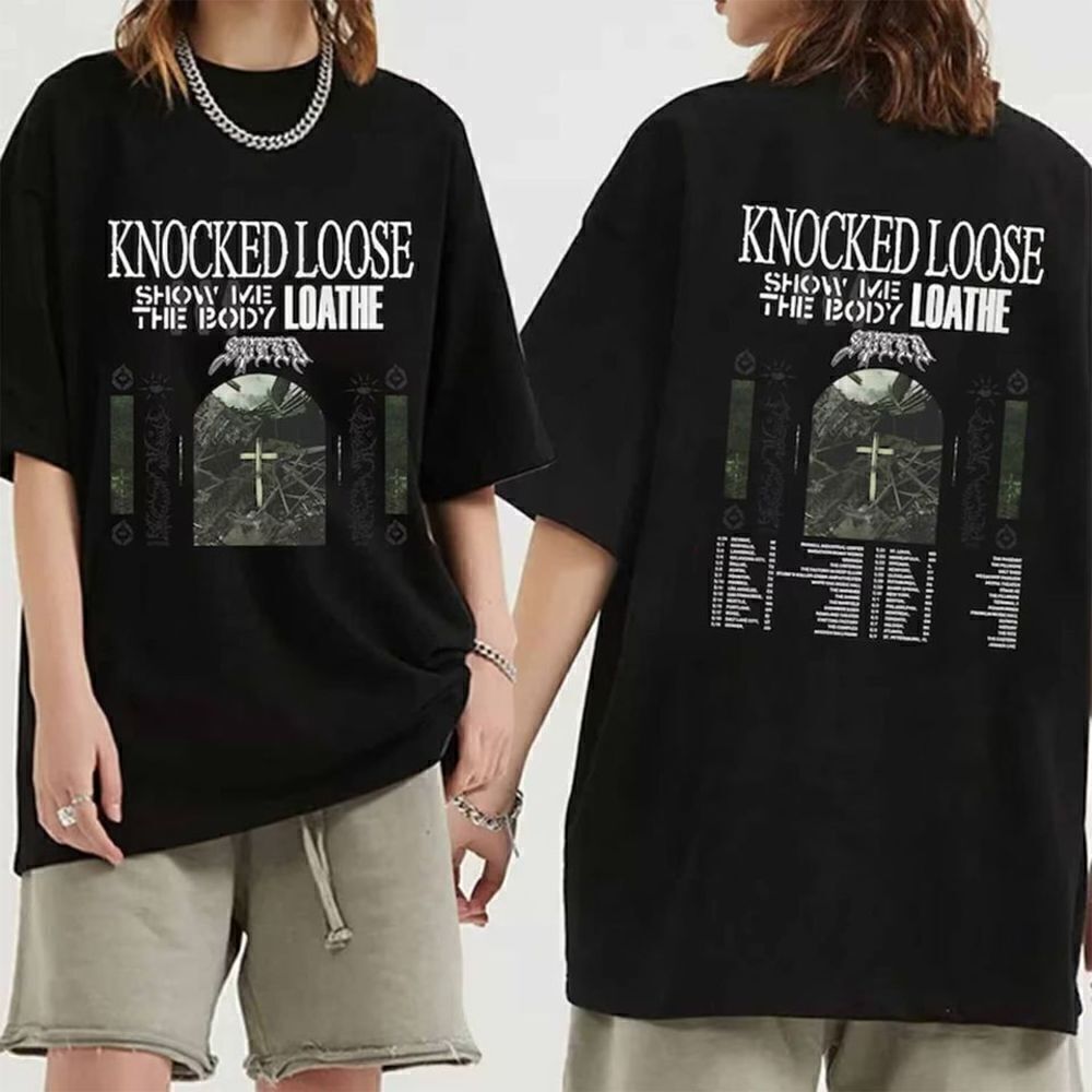 Knocked Loose 2024 Tour Hardcore Punk 2 Sided Unisex T-Shirt